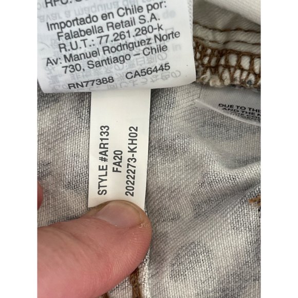 J Crew Animal Leopard Print 9" High Rise Skinny Jeans Button‎ Fly 27 28 NWOT - Picture 11 of 12